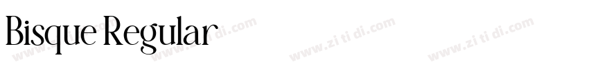 Bisque Regular字体转换